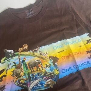 Disney Conservation Fund Animal Earth Graphic  "One World One You One Choice"  S